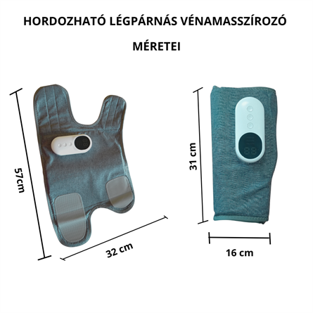 Hordozható légpárnás vénamasszírozó