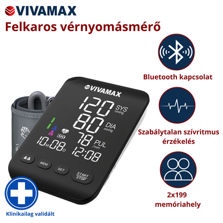 V31BT felkaros vérnyomásmérő bluetooth funkcióval