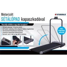 Motorizált sétálópad kapaszkodóval